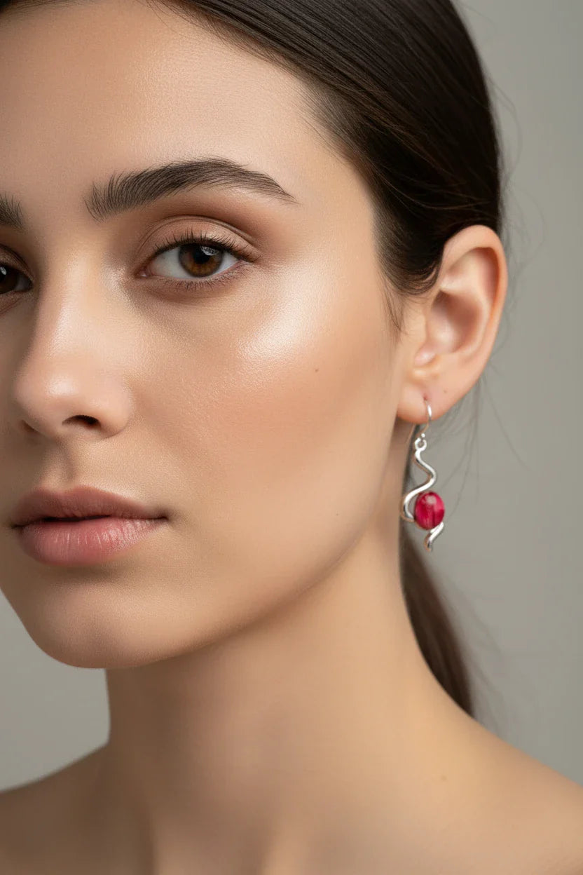 Heathergems Celtic Wiggle Earrings - Handmade in Scotland