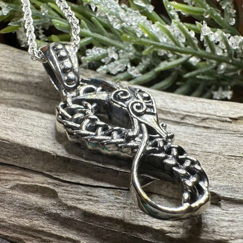 Anixa Celtic Dragon Necklace