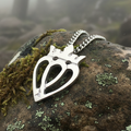 Two Hearts Luckenbooth Necklace - Handmade in Scotland