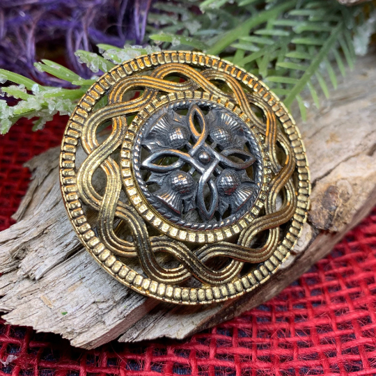 Robert Burns Scottish Thistle Brooch