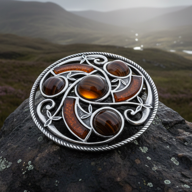 Eveningtide Celtic Knot Brooch