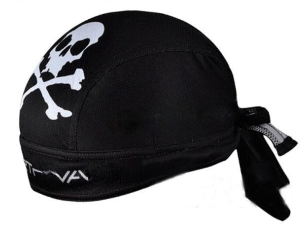 Men Black Cycling Bicycle Outdoor Sports Pirate Bike Hat Cap Women Sport Headband Sweat Absorption Quick Drying Bandana Rag Skull Cap for Men Women Cooling Helmet Liner Sweat Wicking Breathable Head Scarf Bandana Beanie Caps Cycling