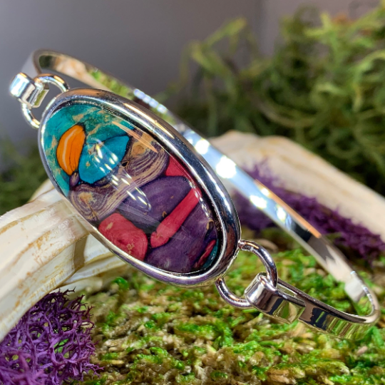 Scottish Heathergems Celtic Bracelet - Handmade in Scotland