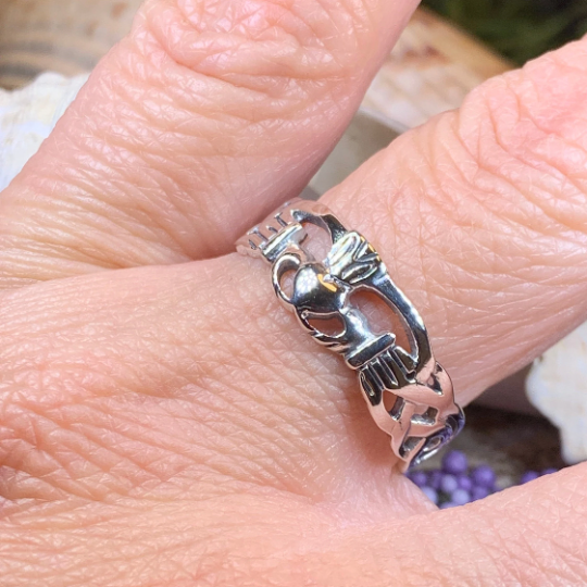 Ennis Irish Claddagh Ring in Sterling Silver