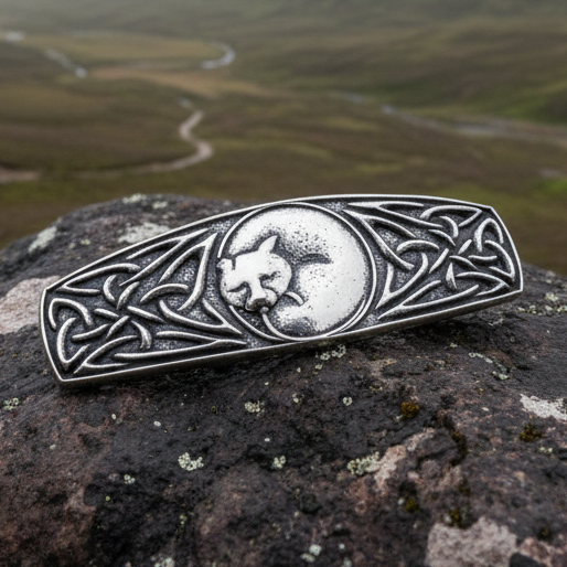 Celtic Cat Hair Clip for Women