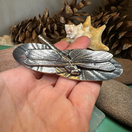 Waterlily Dragonfly Hair Clip for Women
