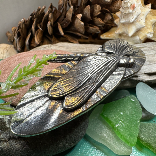 Waterlily Dragonfly Hair Clip for Women