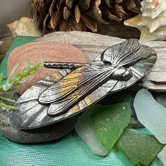 Waterlily Dragonfly Hair Clip for Women