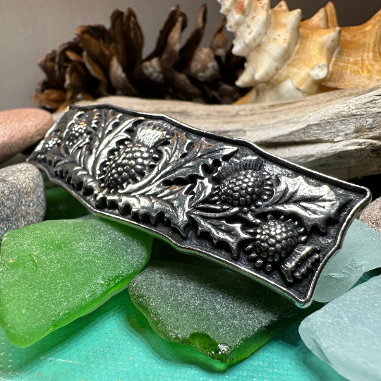 Scottish Thistle Hair Clip for Women