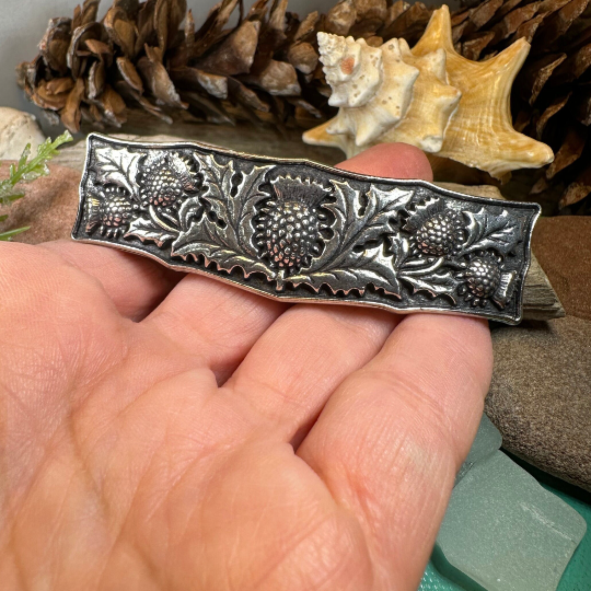Scottish Thistle Hair Clip for Women
