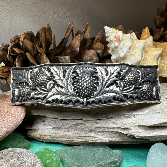 Scottish Thistle Hair Clip for Women