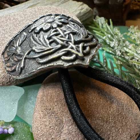 Celtic Daisy Ponytail Holder