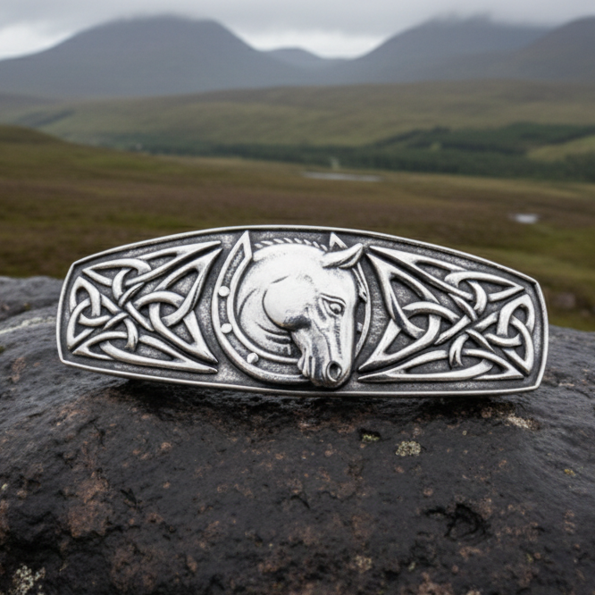 Celtic Horse Hair Clip for Women