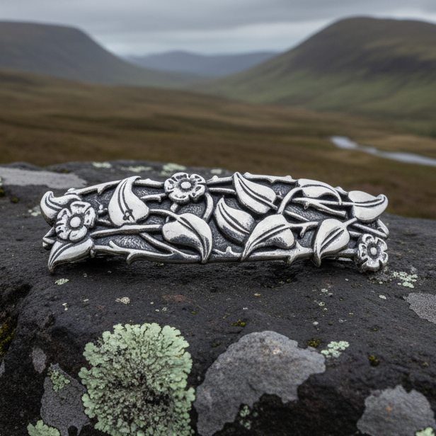 Irish Flower Garden Hair Clip