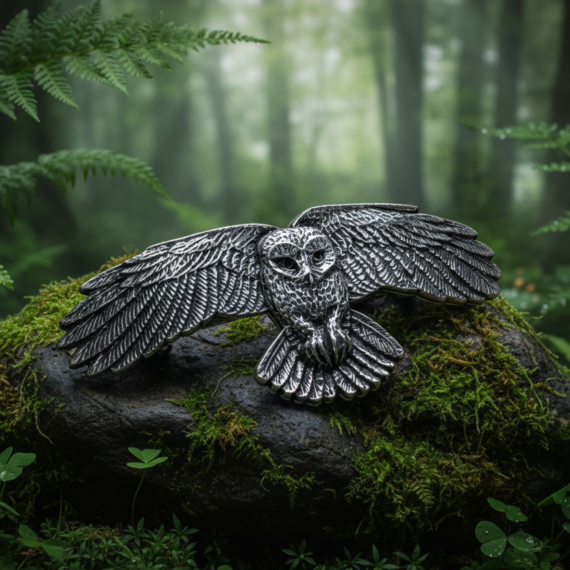 Realistic Owl Hair Clip for Women