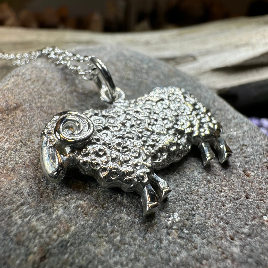Marigold Sheep Necklace for Women - Handmade in Scotland