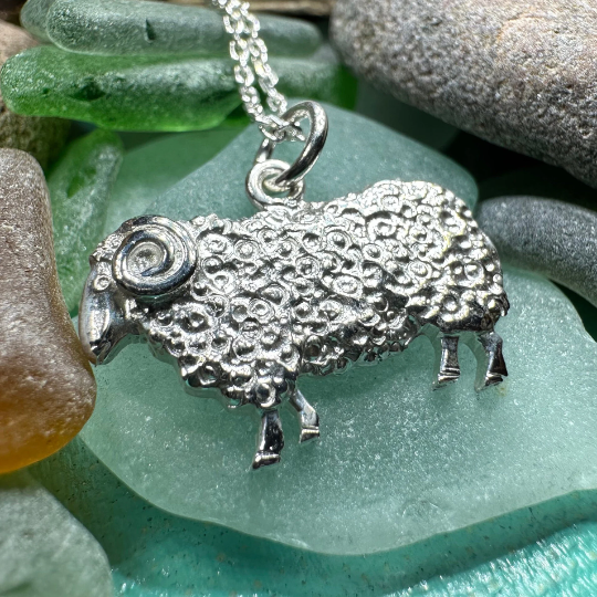 Marigold Sheep Necklace for Women - Handmade in Scotland