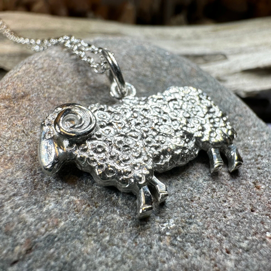Marigold Sheep Necklace for Women - Handmade in Scotland