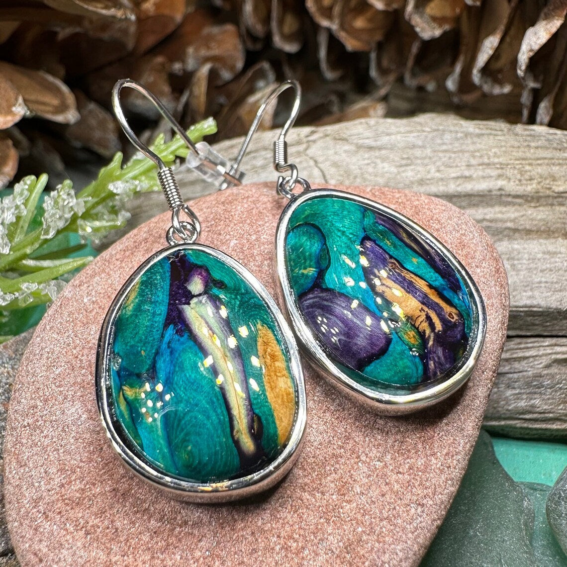 Scottish Heathergems Organic Earrings ~ Handmade in Scotland