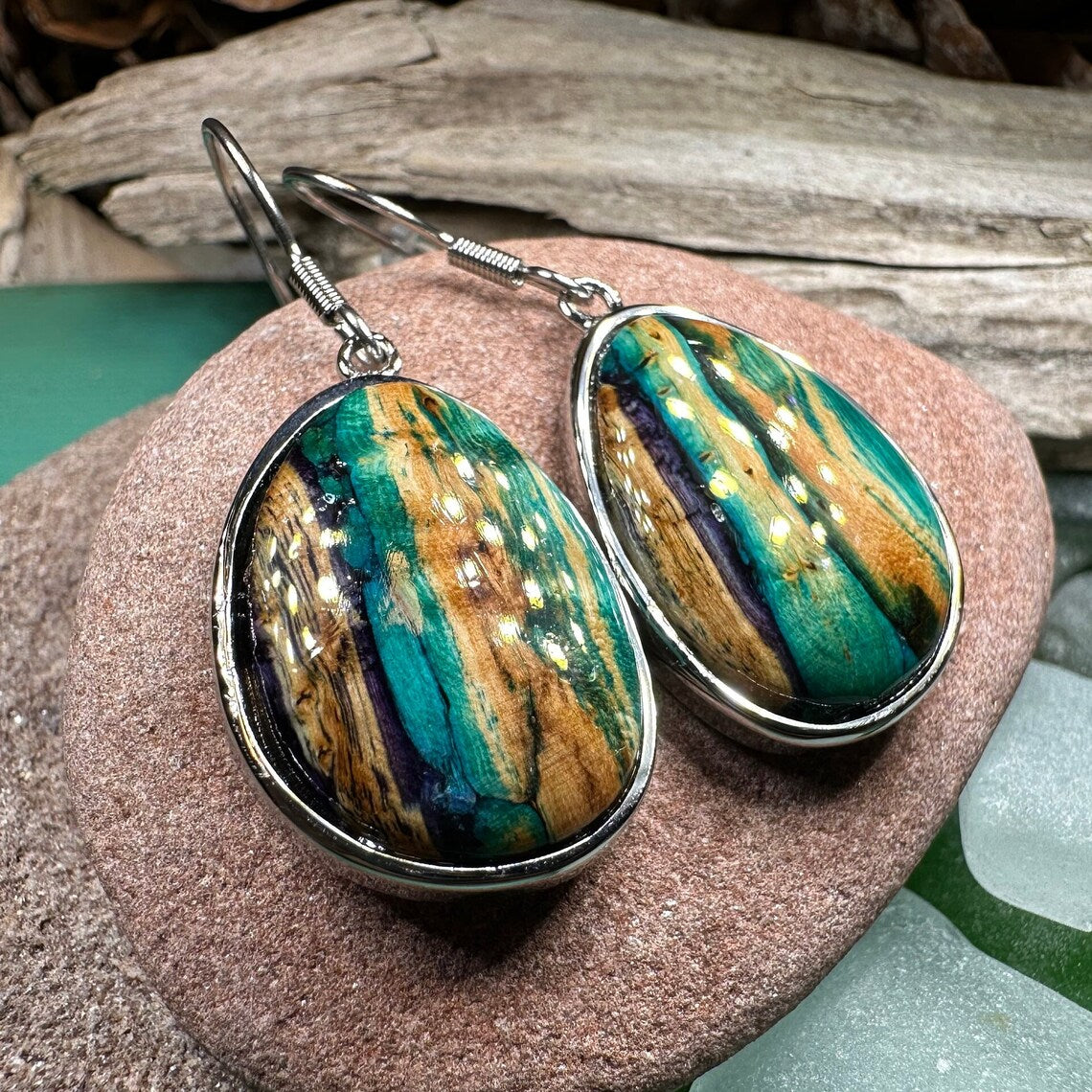 Scottish Heathergems Organic Earrings ~ Handmade in Scotland