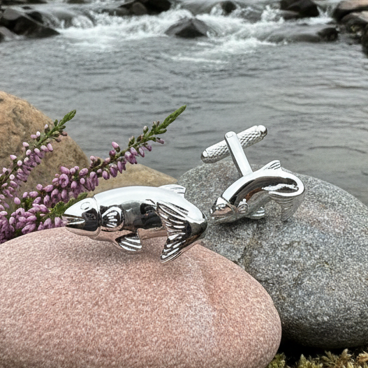 Good Catch Fish Cufflinks for Men