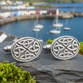 Celtic Trinity Knot Cufflinks for Men