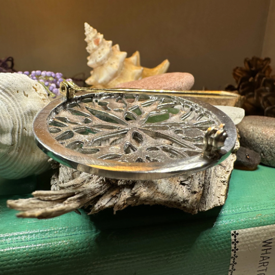 Scottish Thistle Pewter Brooch - Handmade in Scotland