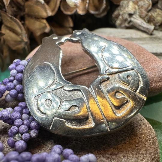 Celtic Cats Brooch - Handmade in Scotland