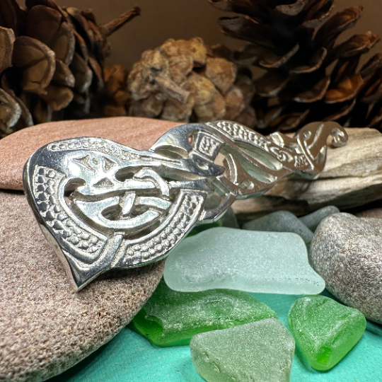 Celtic Dragon Kilt Pin - Handmade in Scotland