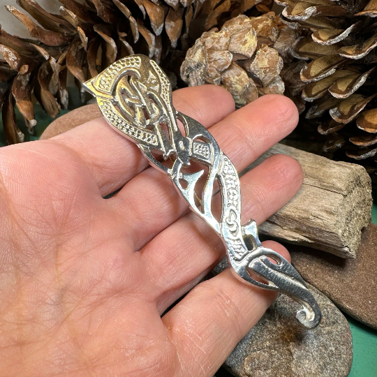 Celtic Dragon Kilt Pin - Handmade in Scotland