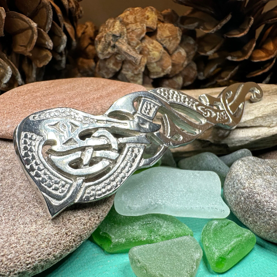 Celtic Dragon Kilt Pin - Handmade in Scotland