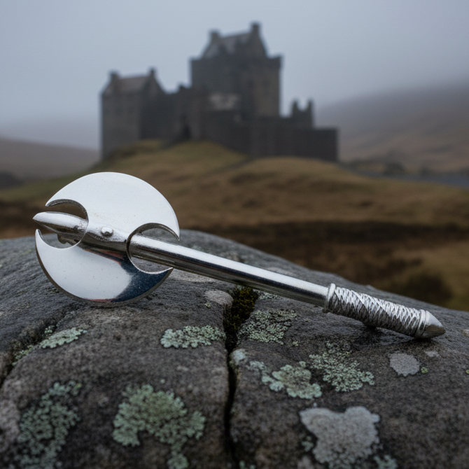 Battle Ax Kilt Pin - Handmade in Scotland