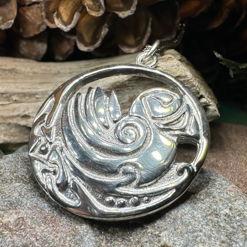 Celtic Puffin Necklace - Handmade in Scotland