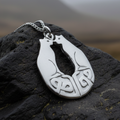 Celtic Cats Necklace - Handmade in Scotland