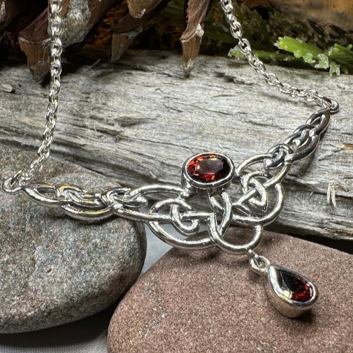 Eternal Love Celtic Knot Necklace in Sterling Silver