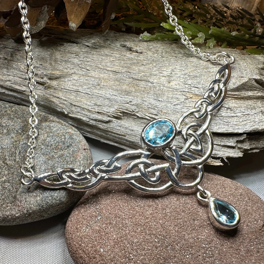 Eternal Love Celtic Knot Necklace in Sterling Silver