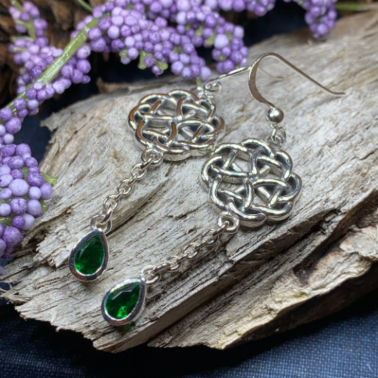Kate Celtic Knot Earrings in Sterling Silver