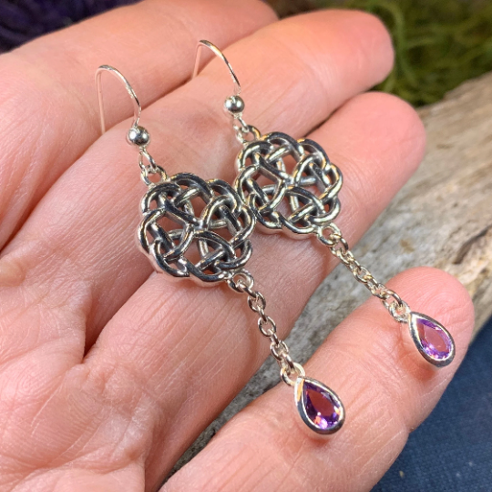 Kate Celtic Knot Earrings in Sterling Silver