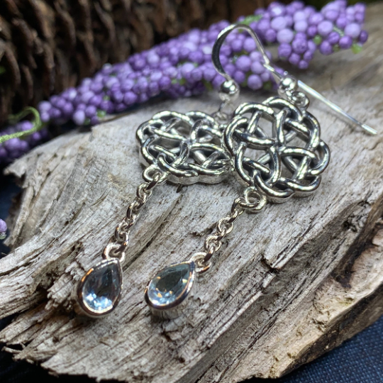 Kate Celtic Knot Earrings in Sterling Silver