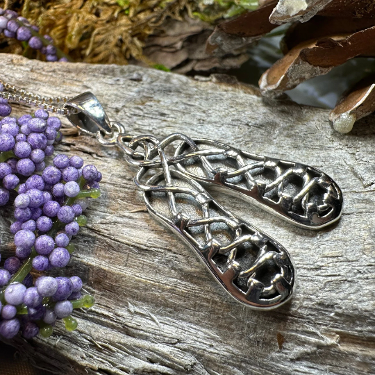 Irish Dance Shoes Necklace in Sterling Silver