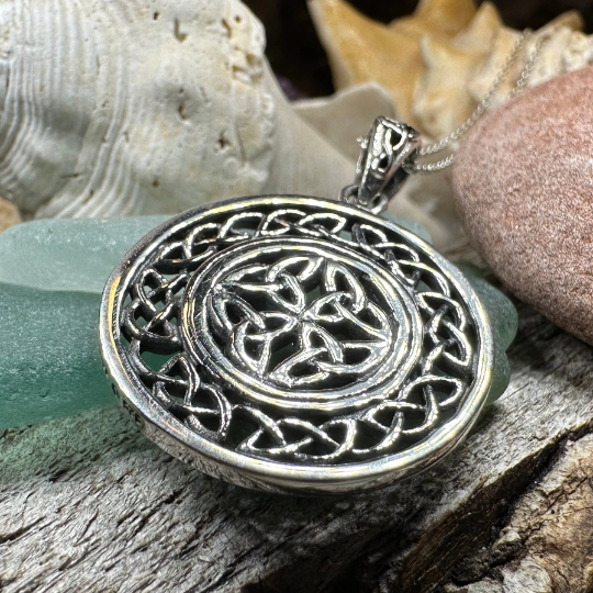 Runa Four Trinity Knot Necklace in Sterling Silver