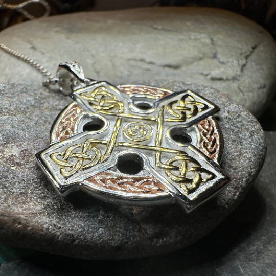Bellavary Round Celtic Cross Necklace