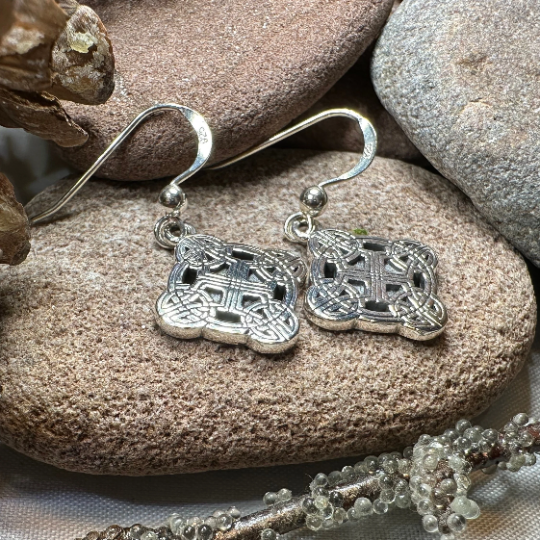 Mirna Celtic Knot Earrings in Sterling Silver