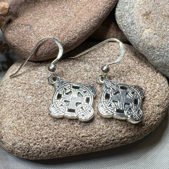 Mirna Celtic Knot Earrings in Sterling Silver