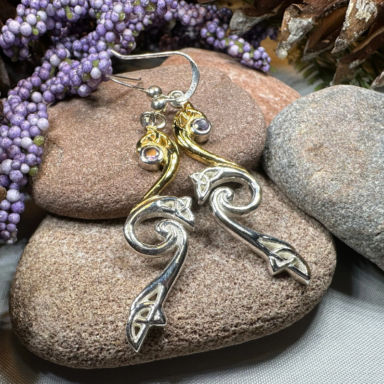 Mystic Dreamer Trinity Knot Earrings