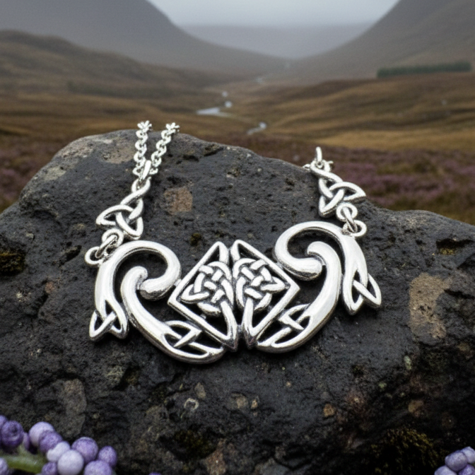 Liadawn Celtic Trinity Knot Necklace in Sterling Silver