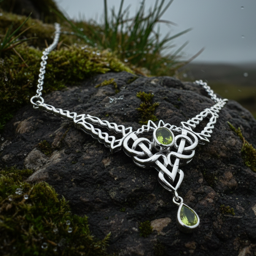 Celtic Queen Necklace in Sterling Silver