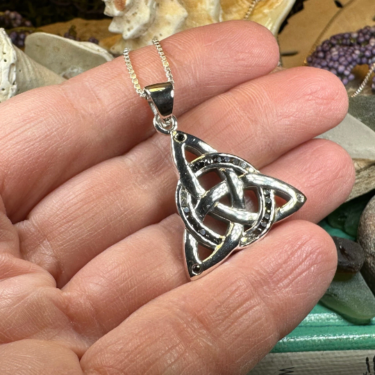 Ombre Celtic Trinity Knot Necklace
