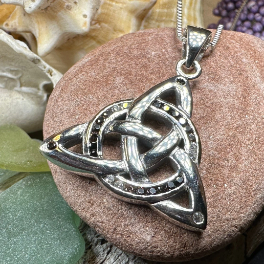 Ombre Celtic Trinity Knot Necklace