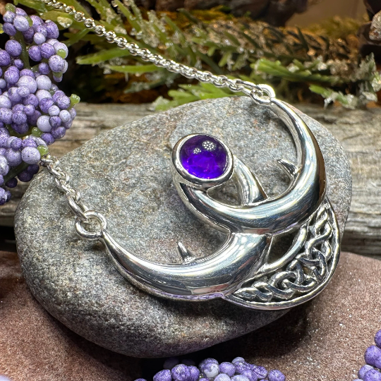 Beauty of Triple Moon Necklace